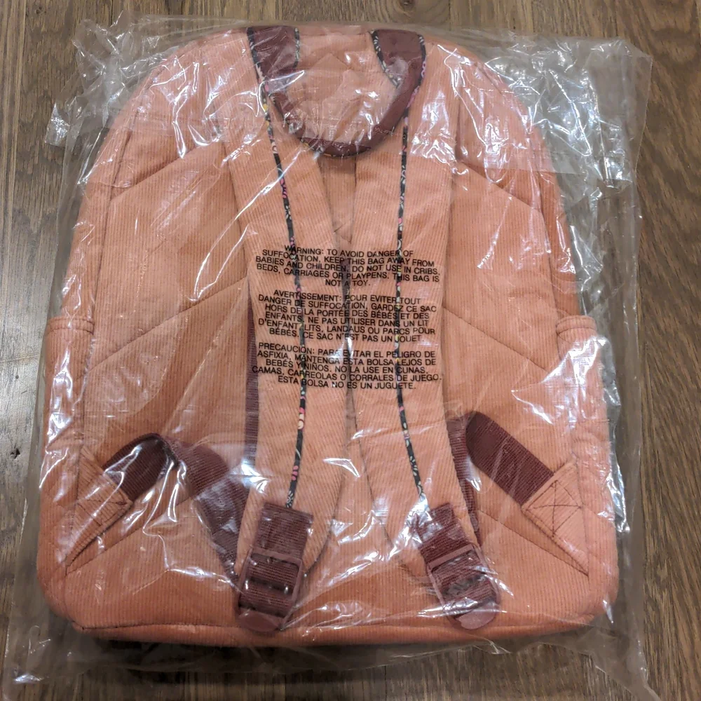 NEW Vera Bradley VBU Backpack in Blush Fig